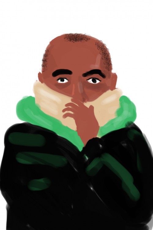 picture of a man in a scarf